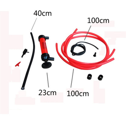 Manual Oil Pumping Pipe for Car Oil Transfering Oiling pumping Liquid Water Chemical Transfer Inflatable Pump(Red) - In Car by buy2fix | Online Shopping UK | buy2fix