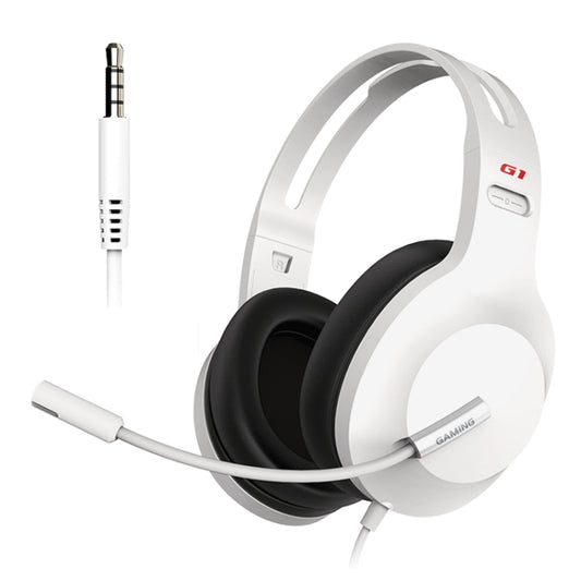 Edifier HECATE G1 Standard Edition Wired Gaming Headset with Anti-noise Microphone, Cable Length: 1.3m(White) - Multimedia Headset by Edifier | Online Shopping UK | buy2fix