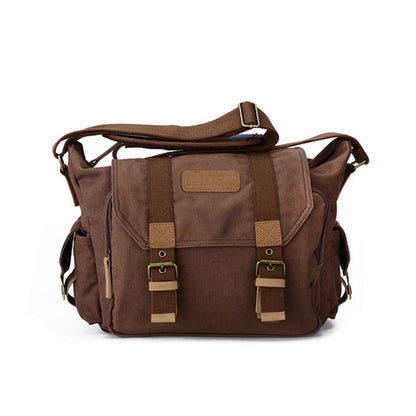 CADeN F1 Canvas Outdoor Leisure One Shoulder Digital Camera Bag( Coffee) - Strap Satchel by CADeN | Online Shopping UK | buy2fix