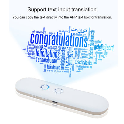 T4 Portable AI Smart Voice Translator Business Travel Real Time Translation Machine Support 42 Languages (White) - Consumer Electronics by buy2fix | Online Shopping UK | buy2fix