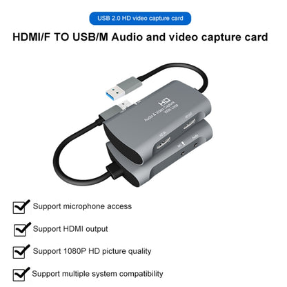 Z30 HDMI Female + Mic to HDMI Female + Audio + USB 2.0 Video Capture Box - Consumer Electronics by buy2fix | Online Shopping UK | buy2fix
