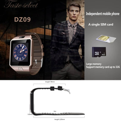 DZ09 1.56 inch Screen Bluetooth 3.0 Android 4.1 OS Above Smart Watch Phone with Bluetooth Call & Call Reminder & Sleep Monitor & Pedometer & Sedentary Reminder & Calendar & SMS & Audio and Video Player & Anti-loss Function(White) - Smart Wear by buy2fix | Online Shopping UK | buy2fix
