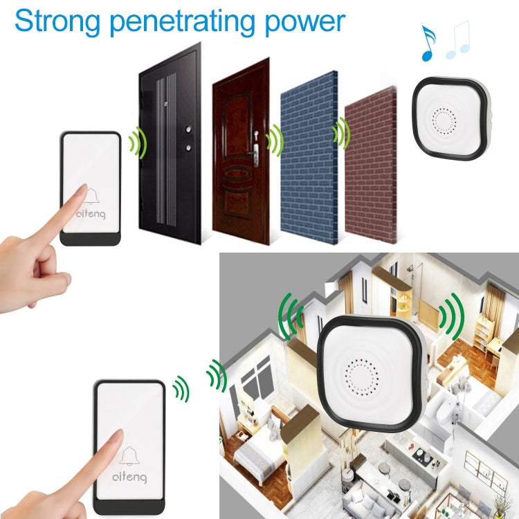 AITENG V029J Wireless Batteryless WIFI Doorbell, UK Plug - Security by AITENG | Online Shopping UK | buy2fix