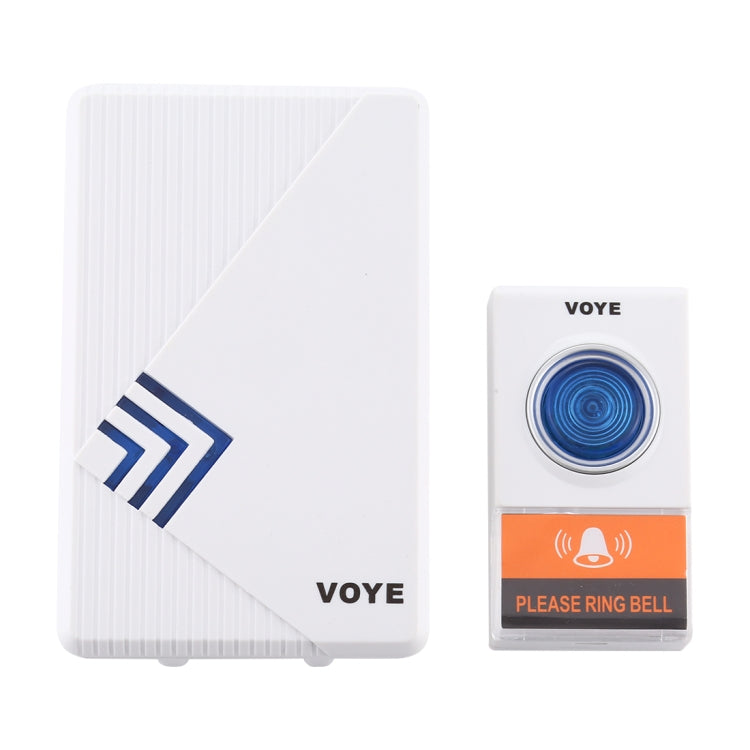 VOYE V022A Home Music Remote Control Wireless Doorbell with 38 Polyphony Sounds (White) - Security by VOYE | Online Shopping UK | buy2fix
