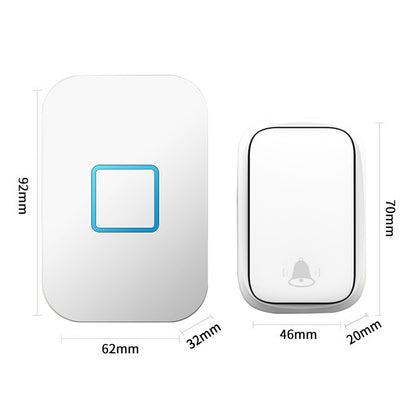 CACAZI FA88 Self-Powered Smart Home Wireless Doorbell, UK Plug(White) - Security by CACAZI | Online Shopping UK | buy2fix