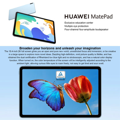 Huawei MatePad 10.4 BAH4-W19 WiFi, 10.4 inch, 6GB+64GB, HarmonyOS 2 Qualcomm Snapdragon 778G 4G Octa Core up to 2.42GHz, Support Dual WiFi, OTG, Not Support Google Play (Silver) - Huawei by Huawei | Online Shopping UK | buy2fix