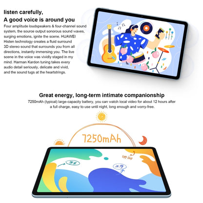 Huawei MatePad 10.4 BAH4-AL10 4G, 10.4 inch, 6GB+128GB, HarmonyOS 2 Qualcomm Snapdragon 778G 4G Octa Core up to 2.42GHz, Support Dual WiFi, OTG, Network: 4G, Not Support Google Play (Grey) - Huawei by Huawei | Online Shopping UK | buy2fix