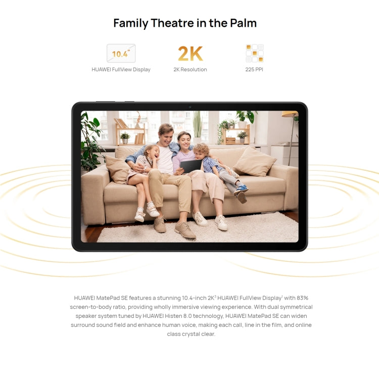 HUAWEI MatePad SE Wi-Fi, 10.4 inch, 6GB+128GB, HarmonyOS 3 Qualcomm Snapdragon 680 Octa Core, Support Dual WiFi / BT, Not Support Google Play(Blue) - Huawei by Huawei | Online Shopping UK | buy2fix