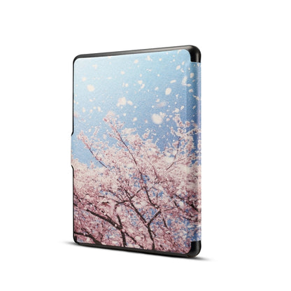 Japanese Cherry Print Horizontal Flip PU Leather Protective Case for Amazon Kindle Paperwhite 1 & 2 & 3 with Sleep / Wake-up - Mobile Accessories by buy2fix | Online Shopping UK | buy2fix