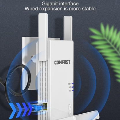 COMFAST CF-AC2100 2100Mbps Wireless WIFI Signal Amplifier Repeater Booster Network Router with 4 Antennas, UK Plug - Broadband Amplifiers by COMFAST | Online Shopping UK | buy2fix