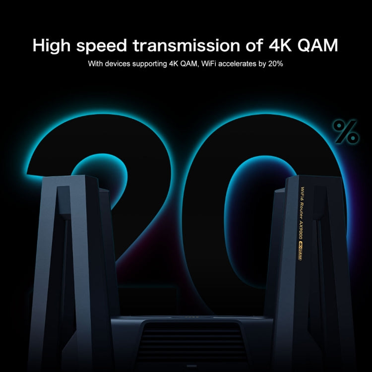 Original Xiaomi AX9000 WiFi Router WiFi6 Enhanced Edition Tri-Band USB3.0 Wireless Mesh Network Game Acceleration Repeater 12 Antennas(Black) - Wireless Routers by Xiaomi | Online Shopping UK | buy2fix