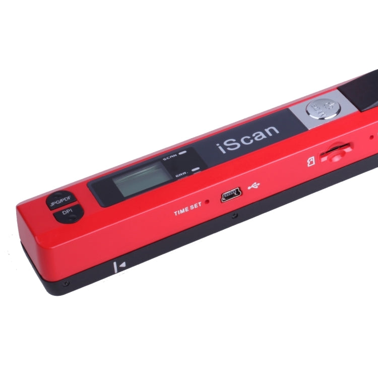 iScan01 Mobile Document Handheld Scanner with LED Display, A4 Contact Image Sensor(Red) - Portable Scanner by buy2fix | Online Shopping UK | buy2fix