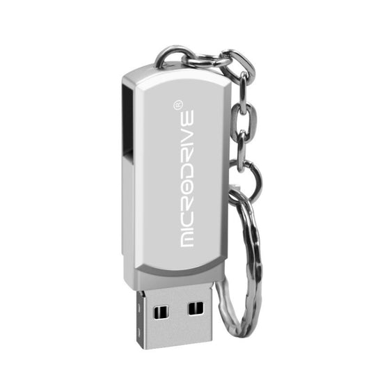 MicroDrive 4GB USB 2.0 Creative Personality Metal U Disk with Hook (Silver) - USB Flash Drives by MicroDrive | Online Shopping UK | buy2fix