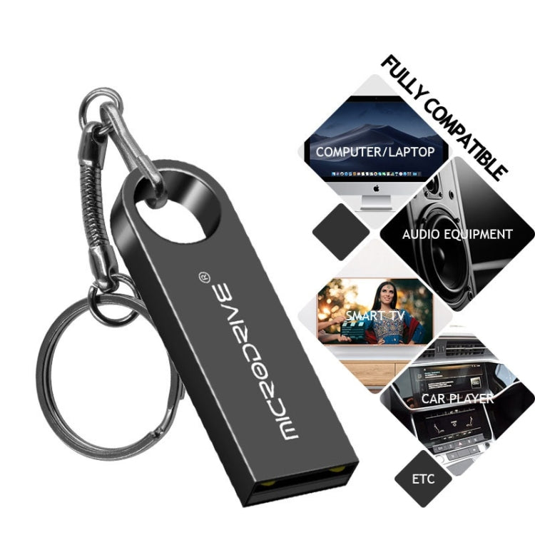 MicroDrive 32GB USB 2.0 Metal Waterproof High Speed U Disk(Gold) - Computer & Networking by MicroDrive | Online Shopping UK | buy2fix