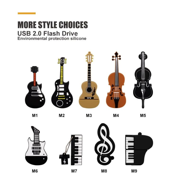 MicroDrive 32GB USB 2.0 Triangle Guitar U Disk - USB Flash Drives by MicroDrive | Online Shopping UK | buy2fix